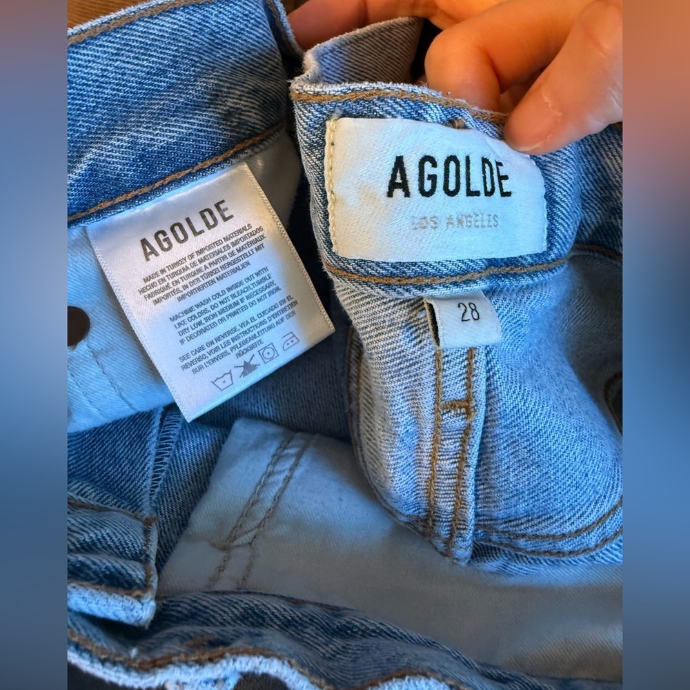 NWOT Agolde 90’s Crop Regenerative Cotton - Picture 4 of 5